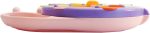 BoBaby Snail Snacker - Toddler Snack Container with 8 Sections and Lid | Food Grade Materials | Dishwasher Safe | Non-Skid Base | for Kids, Babies, Home & Travel | Educational (Pink)